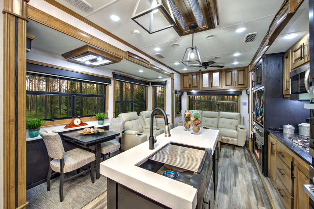 Landmark Newport RV Kitchen featuring dishwasher