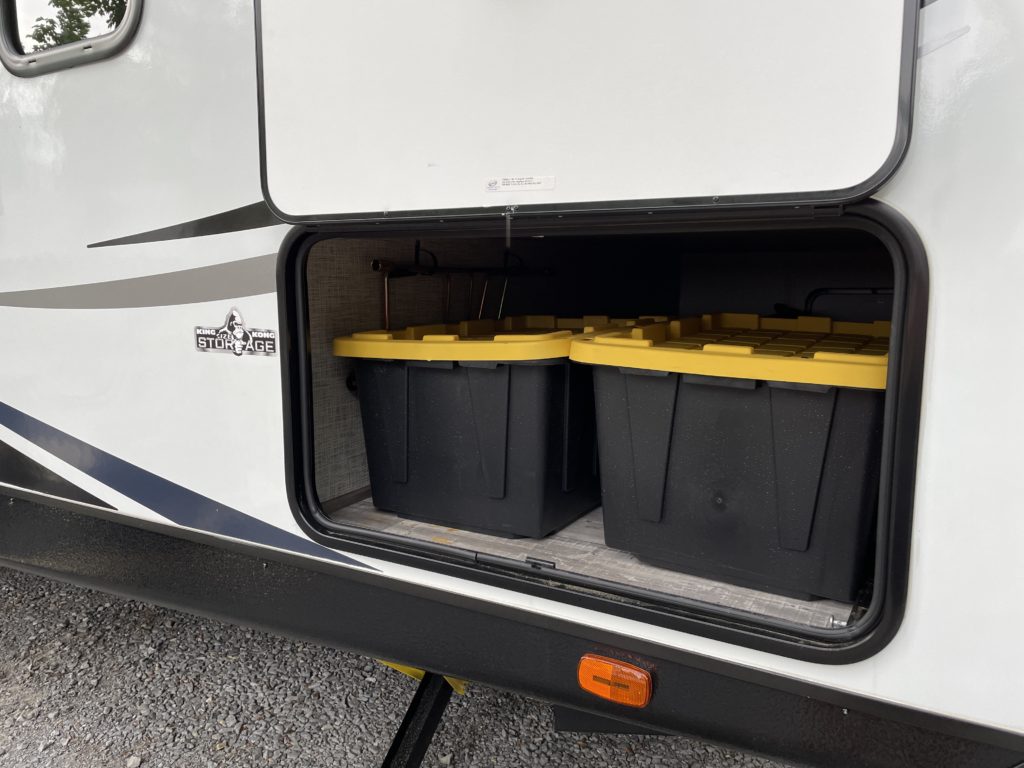 Maximize basement storage with bins
