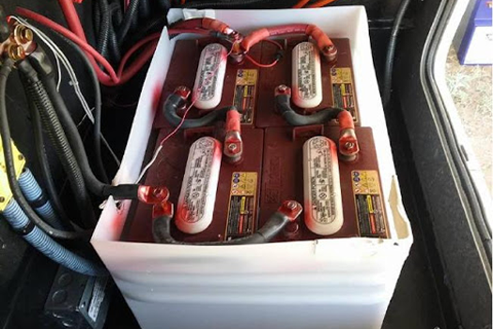 An RV battery system.